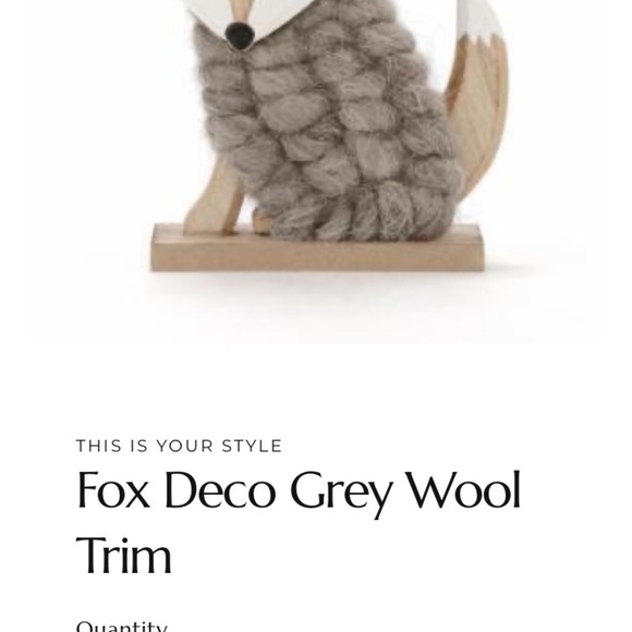 Wooden Fox Figurine with Brown knitted Wool sweater - Picture 10 of 11